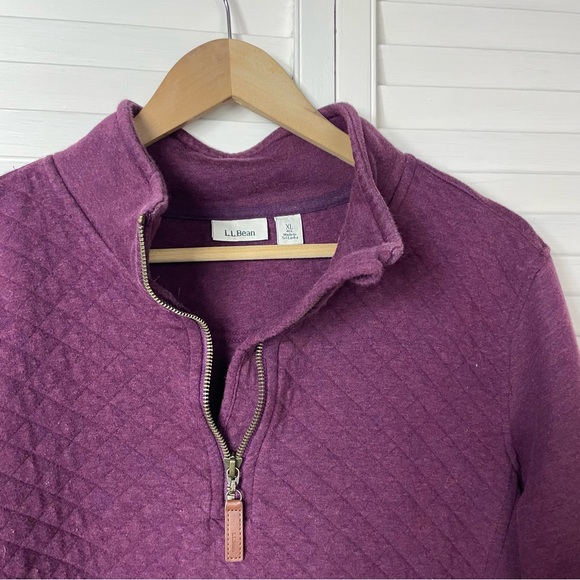 L.L. Bean quilted quarter zip pullover - Picture 4 of 10